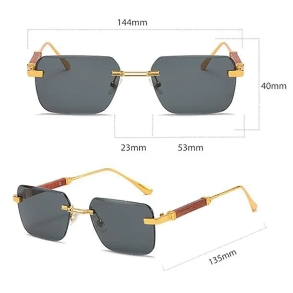 Pink Square Sunglasses Aviator Men Sophisticated Retro Light Weight‎ Elegant New